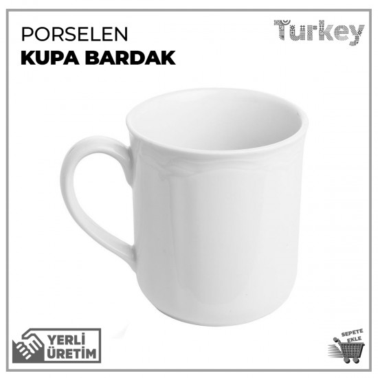 Baskılı Porselen Kupa Bardak